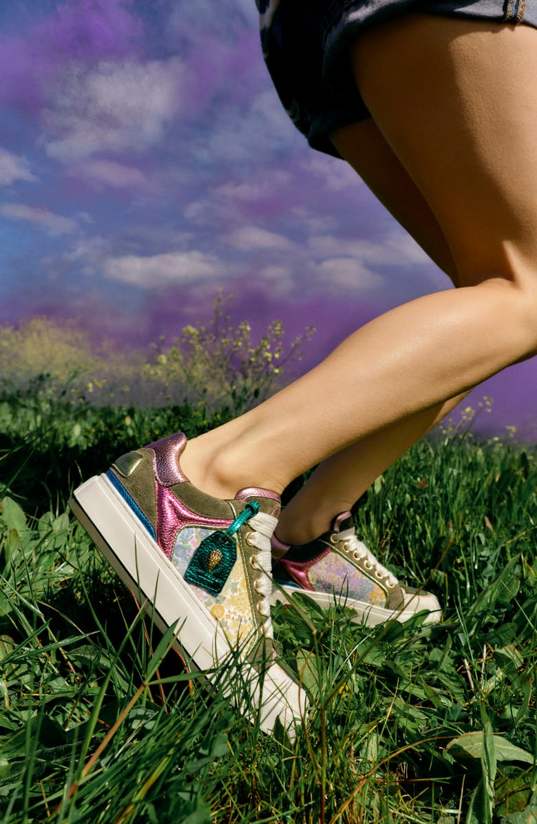 Kurt Geiger London Floral Couture Southbank Tag Platform Sneaker, Alternate, color,