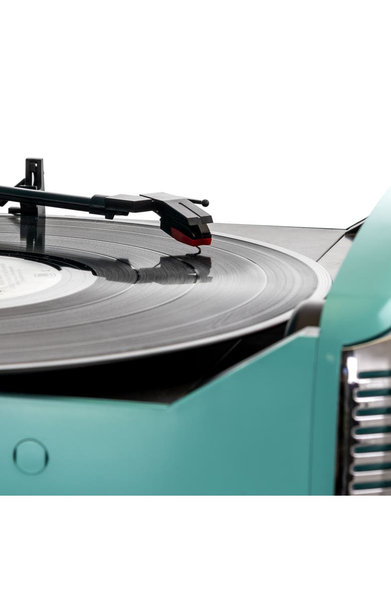 Trexonic Retro Wireless Bluetooth, Record and CD Player, Alternate, color, Turquoise