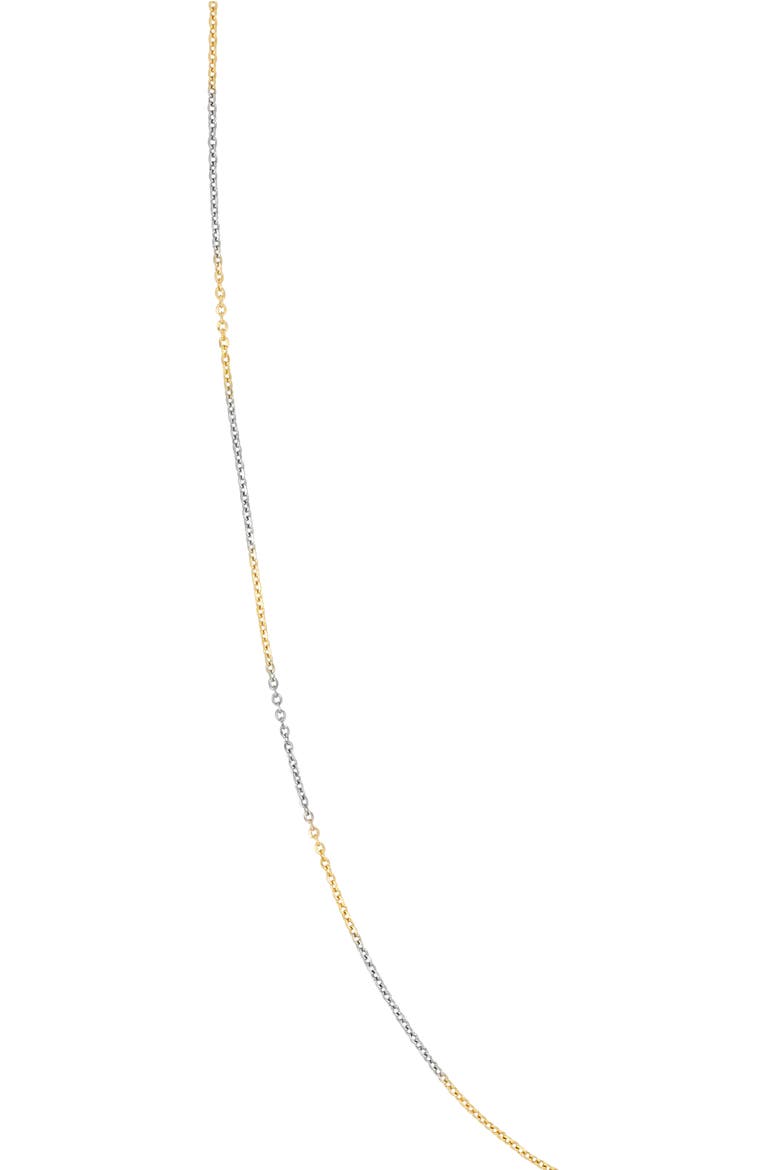 14K Gold Two-Tone Chain Necklace, Alternate, color, 14K TWO TONE GOLD