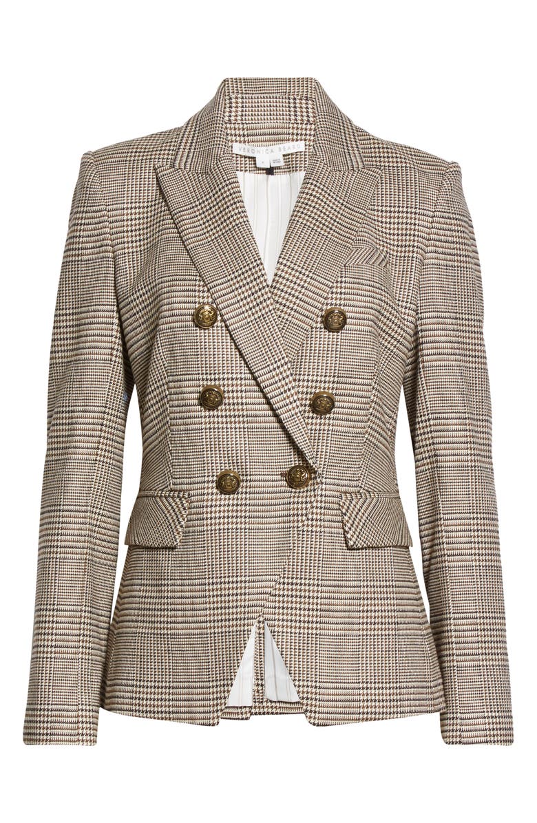 Veronica Beard Miller Glen Plaid Dickey Jacket, Main, color, 