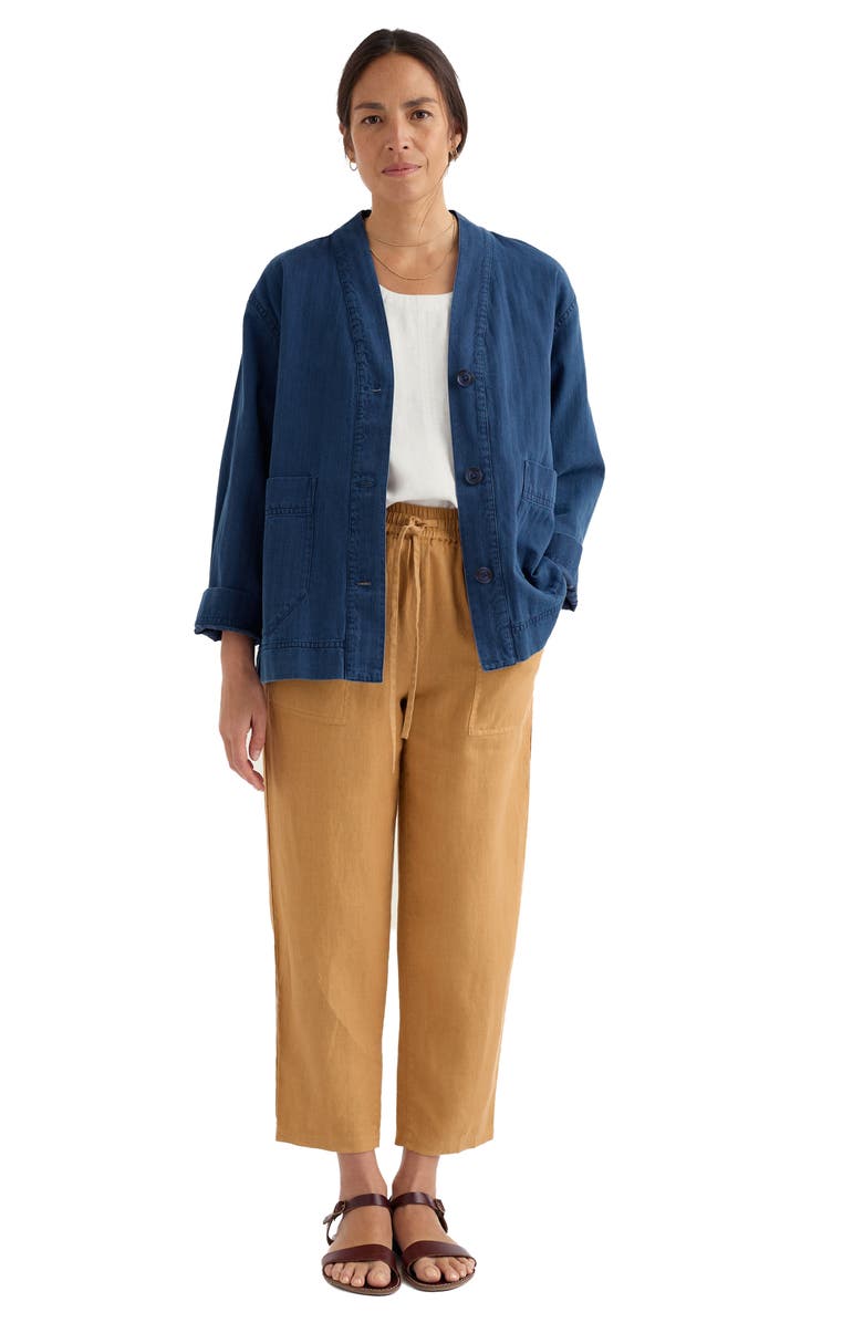 Seasalt Cornwall Sholl Drawstring Tapered Organic Cotton Twill Pants, Alternate, color,