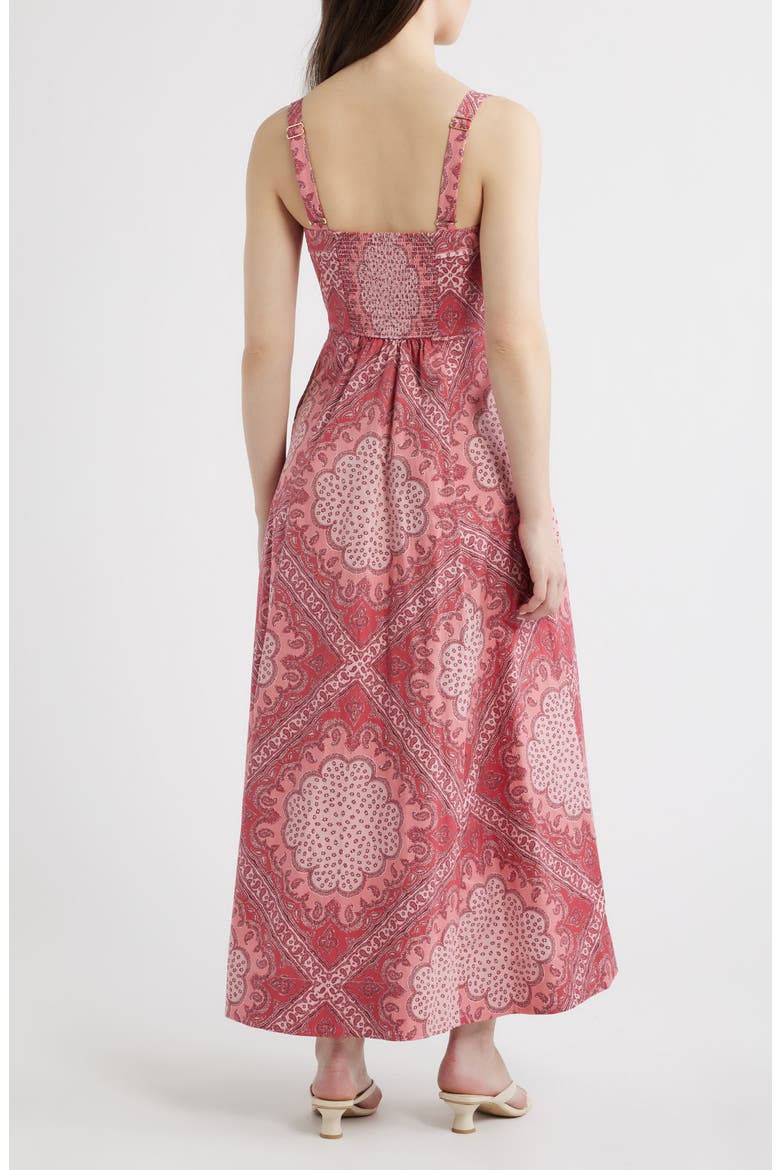 The Ezra Print Sleeveless Maxi Dress, Alternate, color, PAISLEY SCARF BERRY