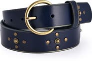 OLD TREND Gia Genuine Leather Studded Vintage Inspired Belt