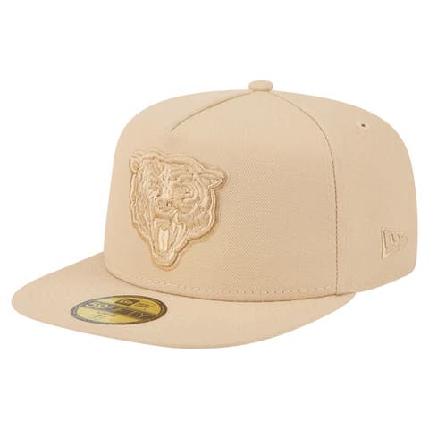 Men's New Era  Light Beige Chicago Bears Color Pack A-Frame 59FIFTY Fitted Hat