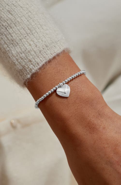 A Littles & Co. A Littles & Co A Little 'sending Love' Bracelet In Silver Plating In Silver