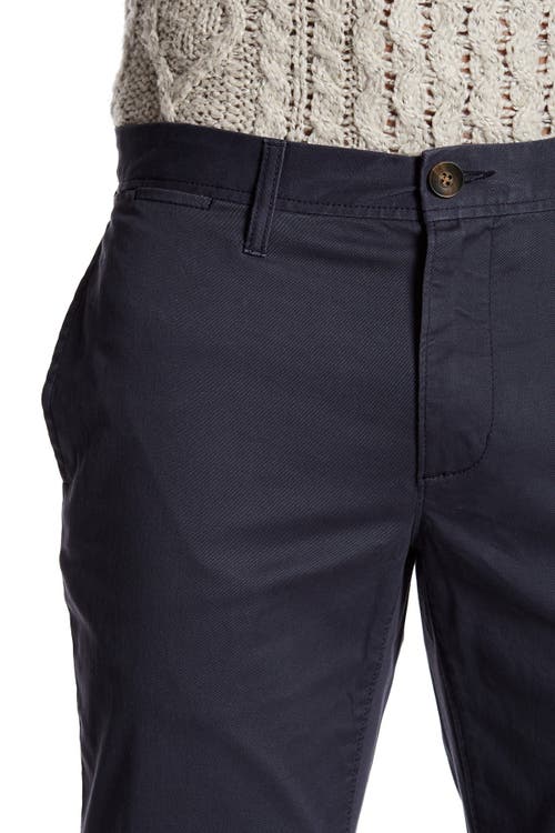 14th & Union The Wallin Stretch Twill Trim Fit Chino Pants In Blue