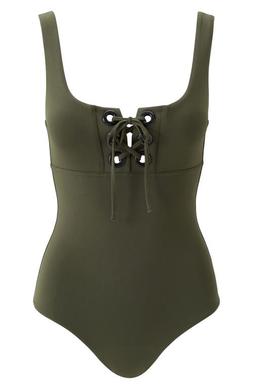 Melissa Odabash London One-piece Swimsuit In Green