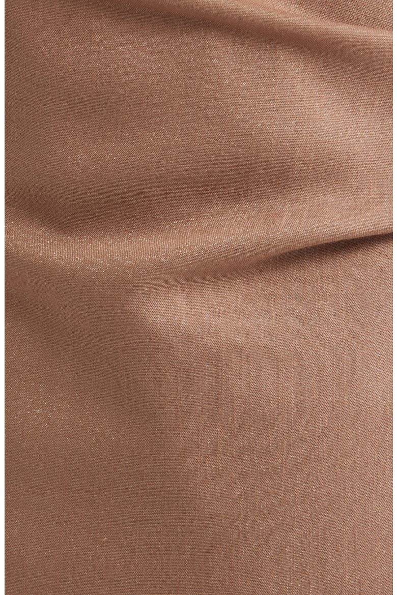 One-Shoulder Dress, Alternate, color, MOCHA