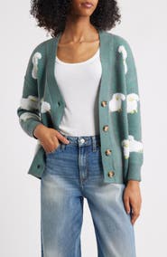 Roffe Accessories Sheep Jacquard Cardigan