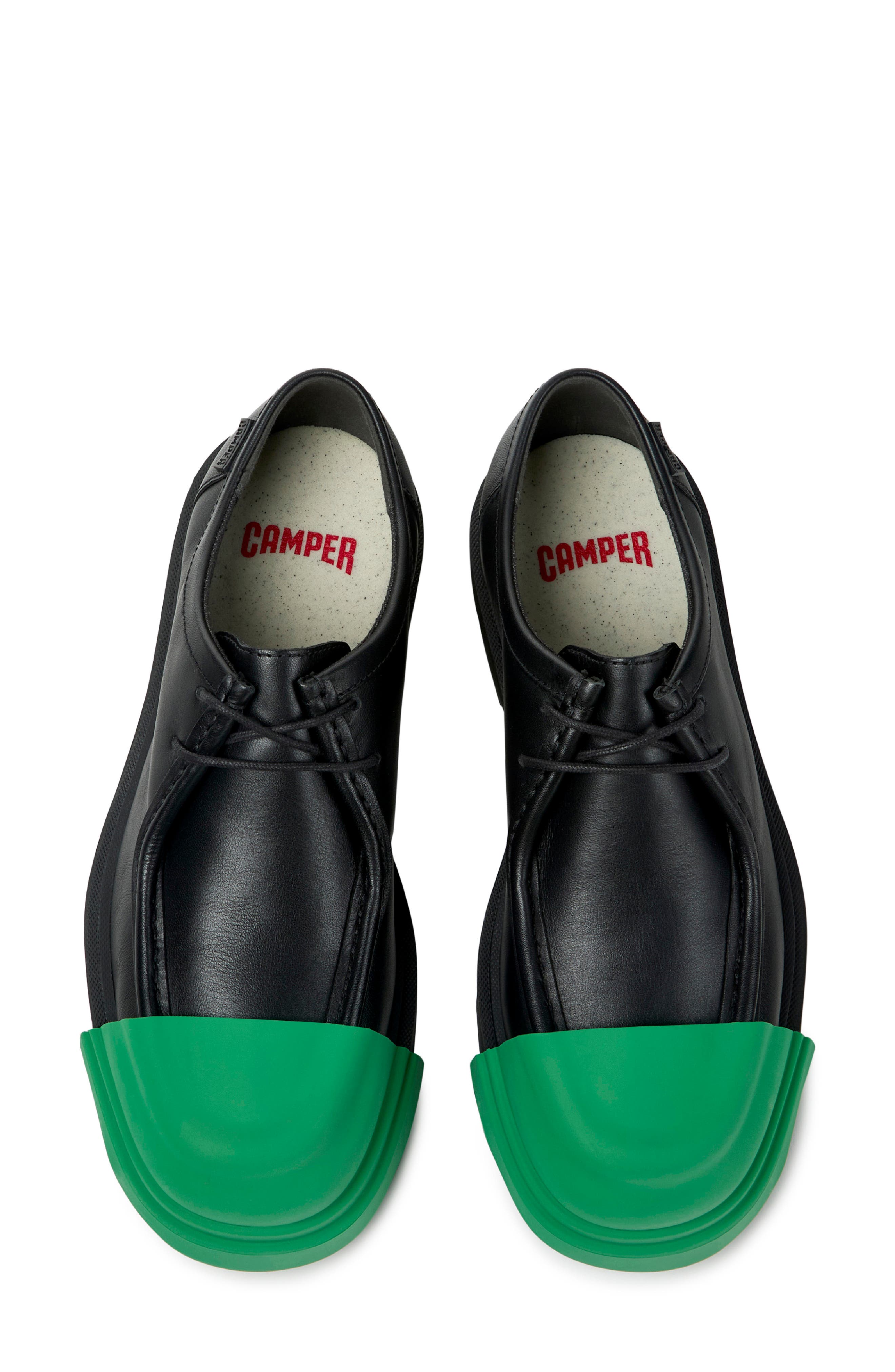 Junction Cap Toe Wallabee Chukka, Alternate, color, BLACK
