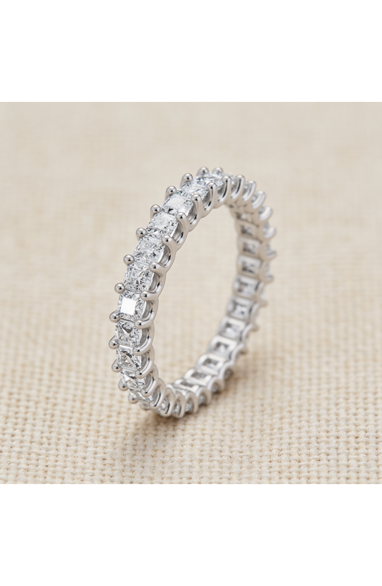 Bliss Diamond 2Ct Princess Cut Diamond Eternity Stackable Wedding Ring 14k Gold Lab Grown, Alternate, color, 14K White Gold