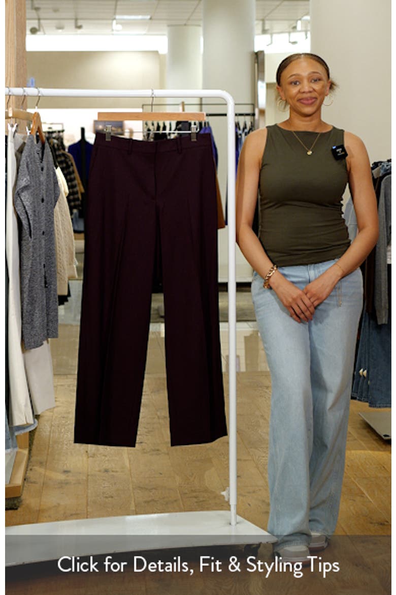 Stretch Wool Wide Leg Pants video