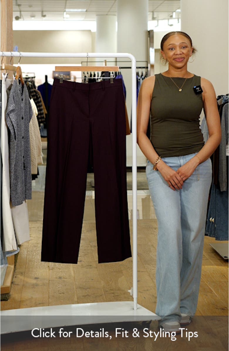 Stretch Wool Wide Leg Pants, sales video thumbnail