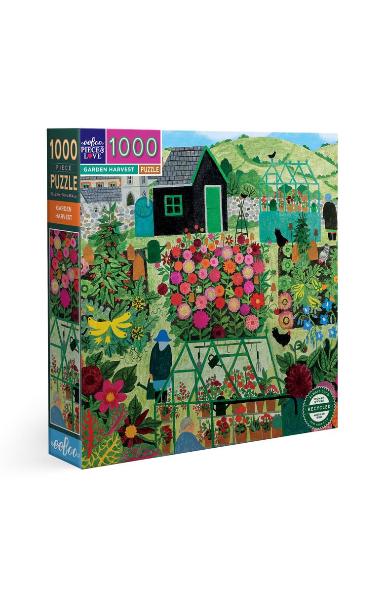 ZZDNU eeBoo Piece & Love eeBoo Piece & Love Garden Harvest Square Puzzle 1000 Pieces, Main, color,
