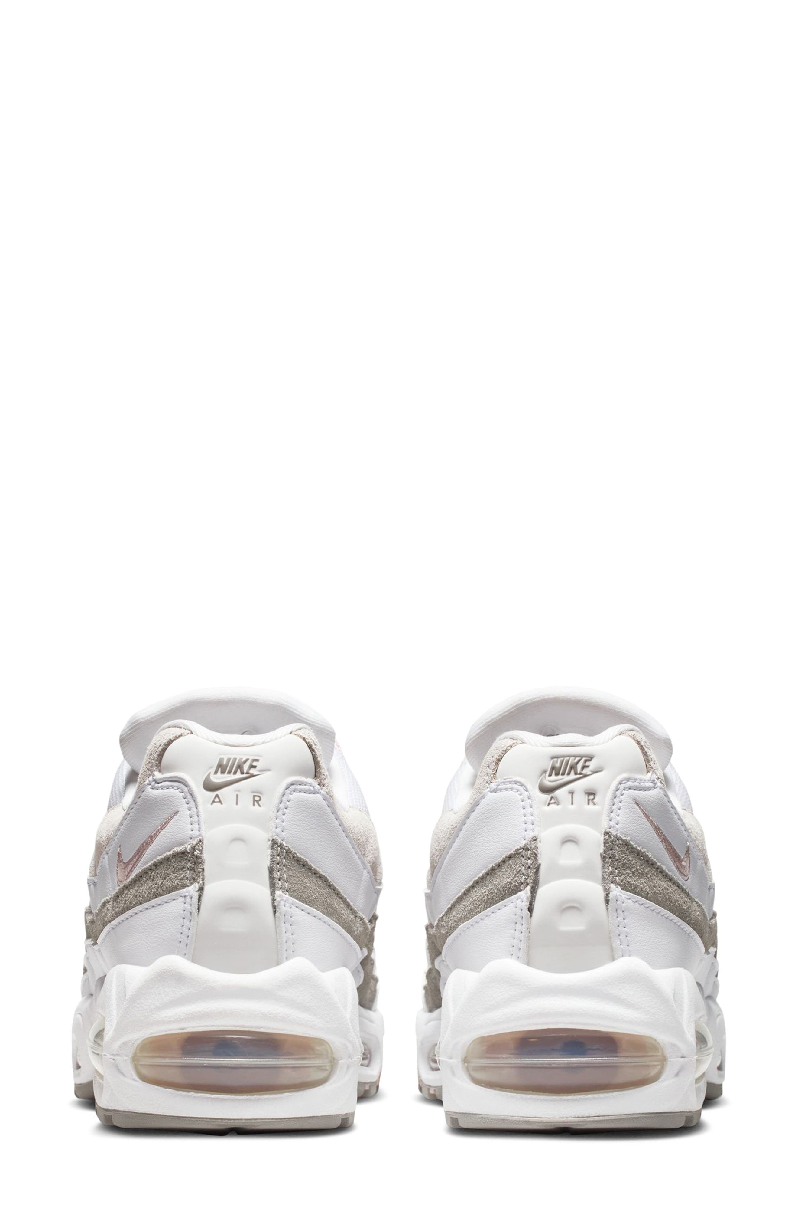 Nike Air Max 95 Sneaker, Alternate, color, White/ Red/ Charcoal/ Grey