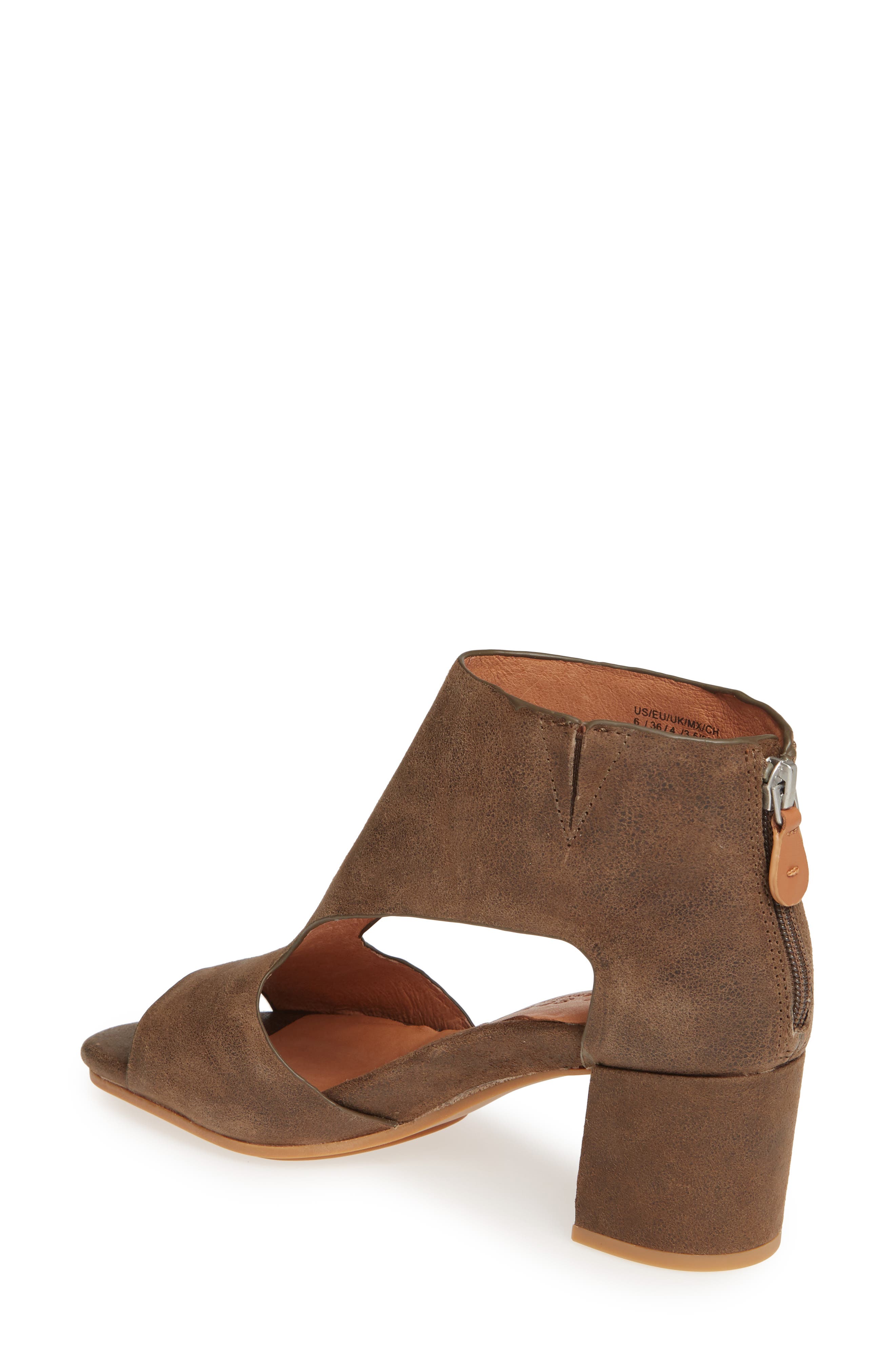 by Kenneth Cole Charlene Peep Toe Sandal, Alternate, color, SAGE LEATHER