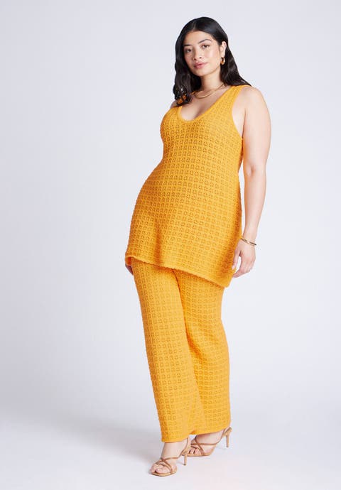 Crochet Knit Pant (Plus Available)