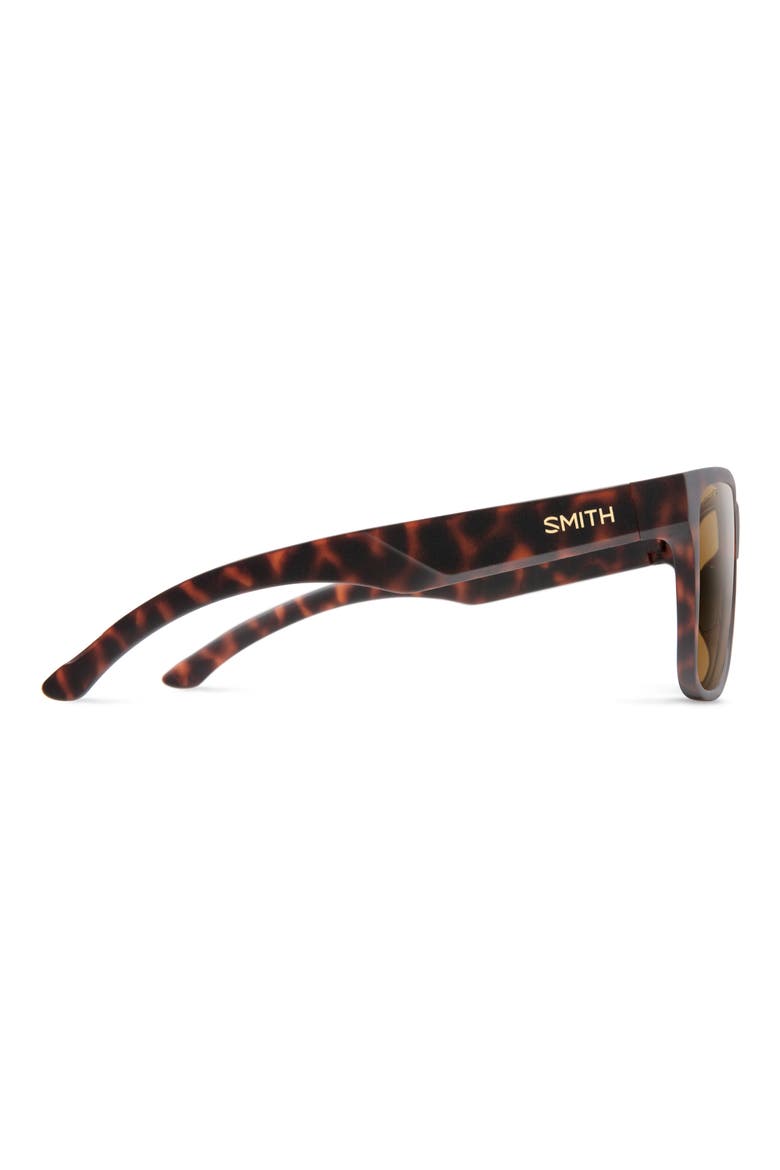 Lowdown XL 2 60mm ChromaPop™ Polarized Square Sunglasses, Alternate, color, MATTE TORTOISE/ BROWN