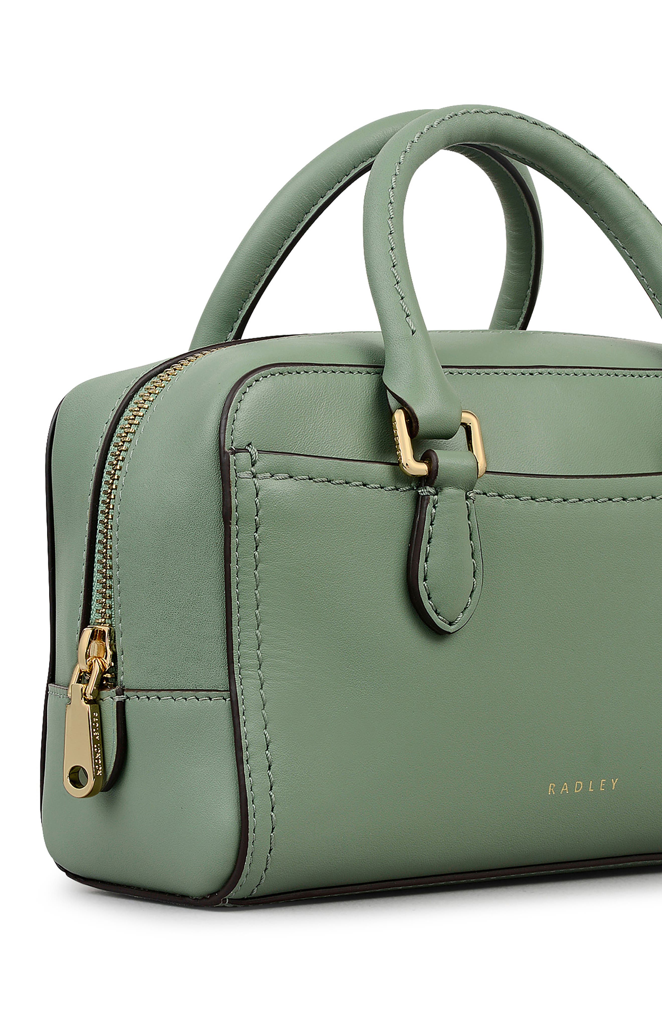 Radley Mini Portland Way Zip Top Handle Bag, Alternate, color, Pistachio