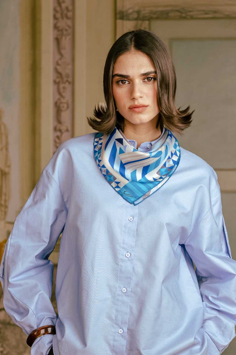 Giulietta - Silk Bandana, Alternate, color, Blue