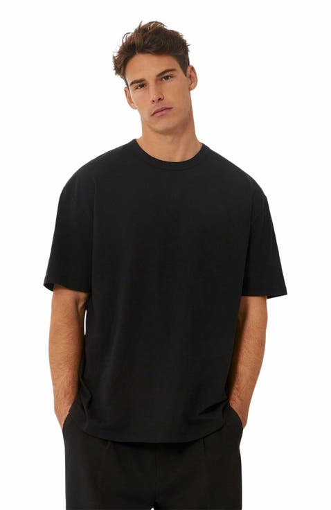 Tシャツ・カットソー   RELAX FIT STANDARD LOGO CREW NECK T-SHIRT MH82 Calvin Klein Men's Relaxed Fit CK Logo Crewneck T-Shirt