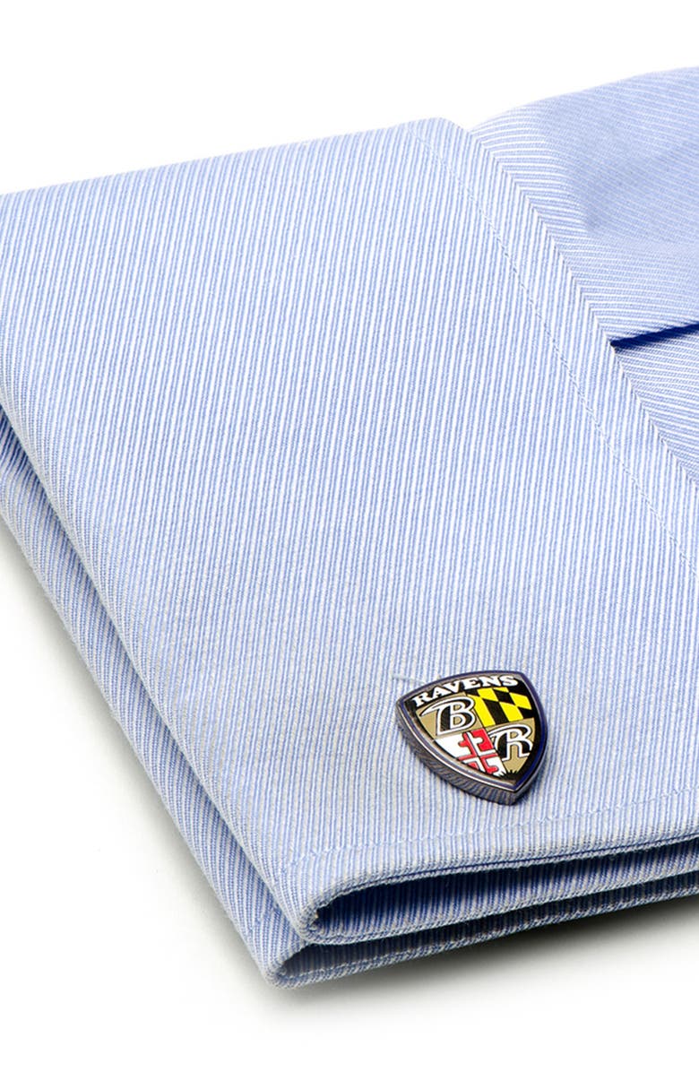 Cufflinks, Inc. 'Baltimore Ravens' Cuff Links, Alternate, color, Baltimore Ravens Shield Logo