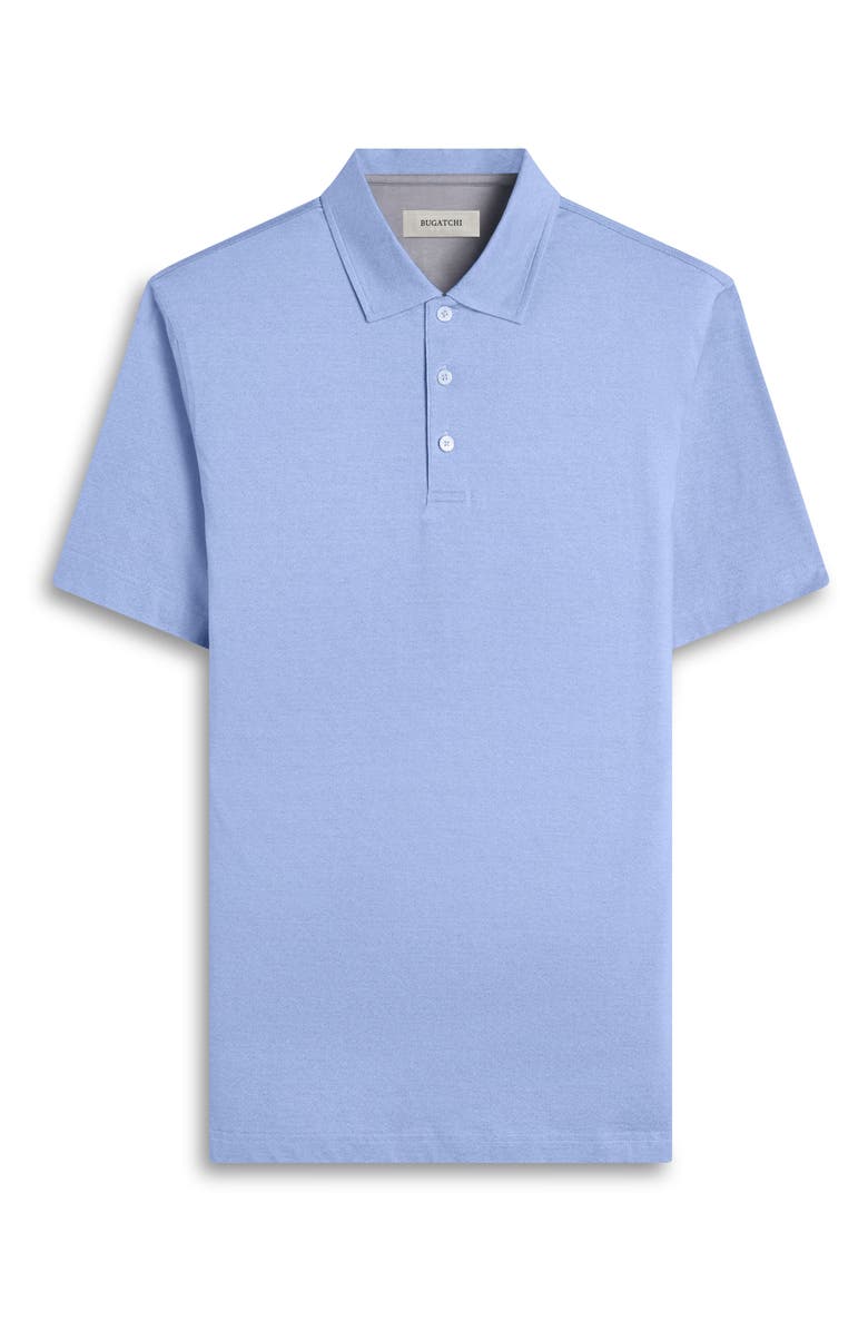 Bugatchi Vincent OoohCotton<sup
®</sup
Double Knit Solid Polo, Alternate, color, Air Blue