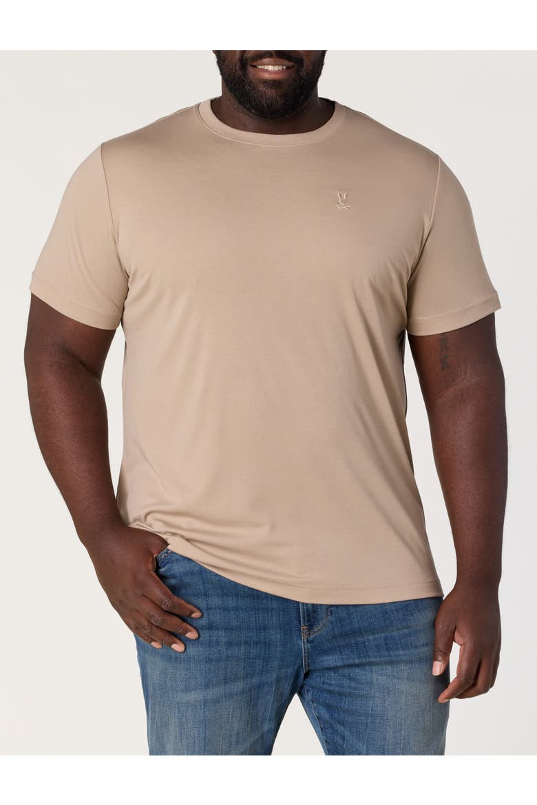 Big & Tall Bryce Performance T-Shirt, Main, color, STONE