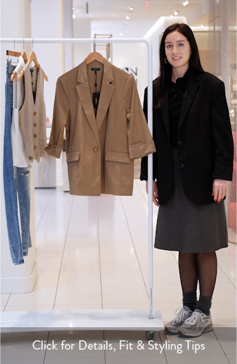 Jennie Linen Blend Blazer, sales video thumbnail