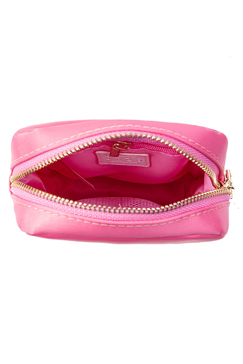 Mini Champagne Cosmetics Bag, Alternate, color, BUBBLEGUM