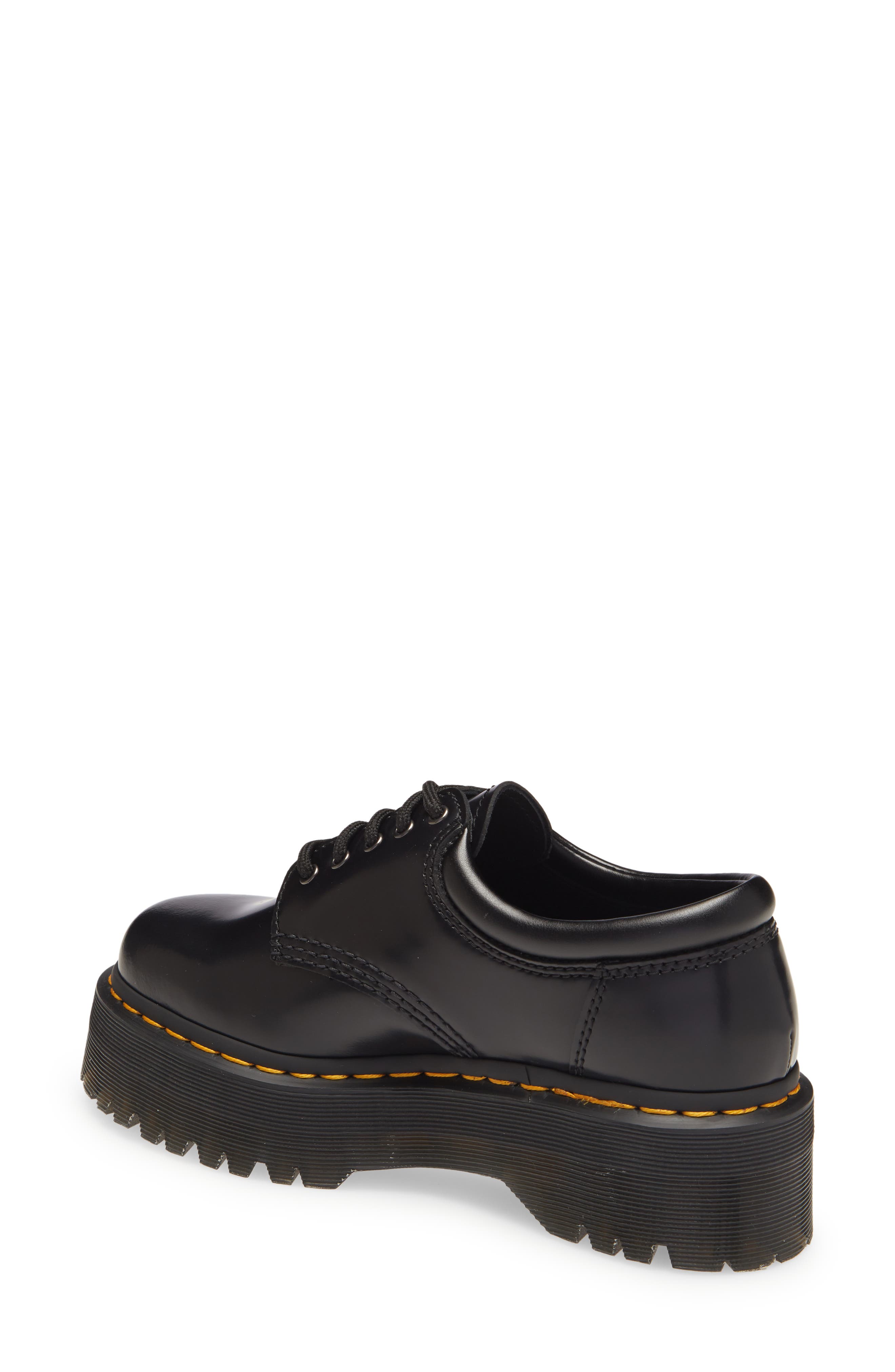 Dr. Martens 8053 Quad Smooth Platform Derby, Alternate, color, Black