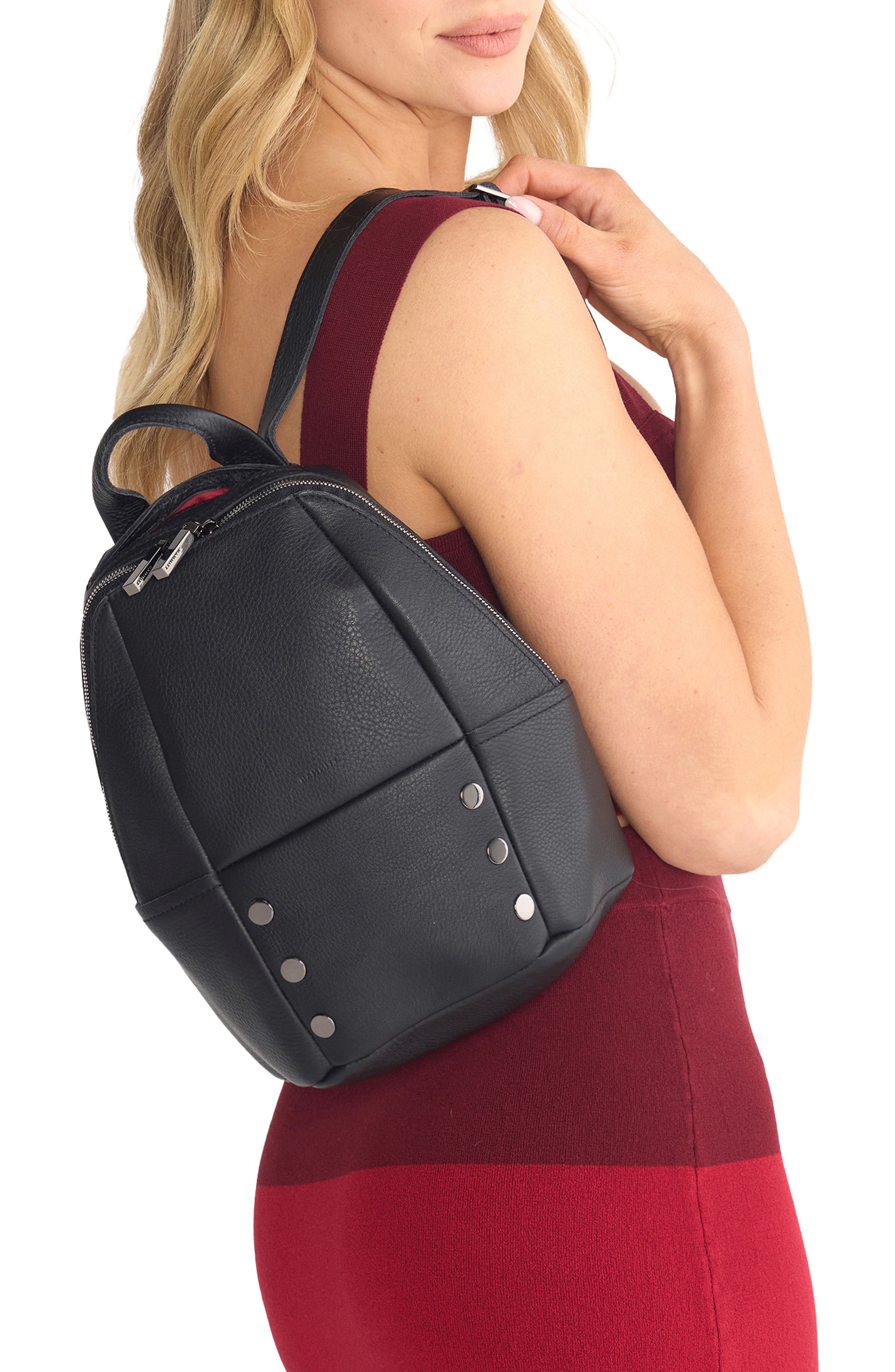 HAMMITT Hunter Medium Backpack, Alternate, color, Black/ Gunmetal