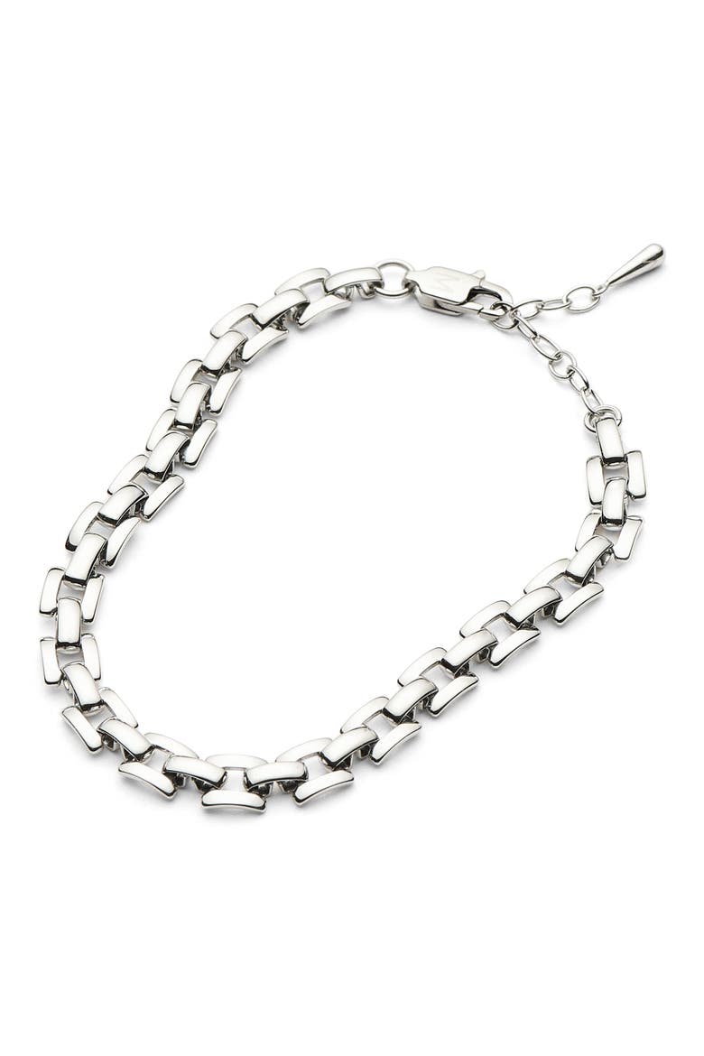 Timepiece Link Chain Bracelet, Alternate, color, SILVER