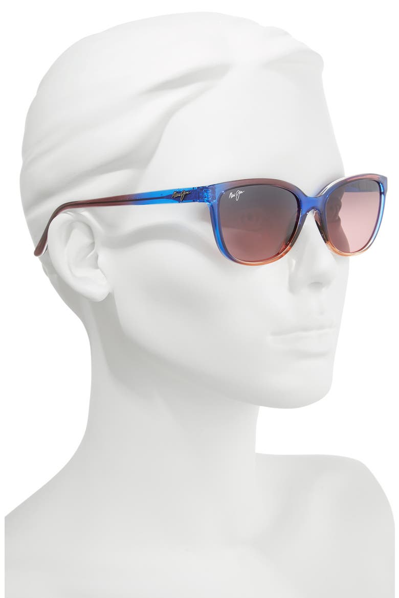 Honi 54mm PolarizedPlus2® Cat Eye Sunglasses, Alternate, color, SUNSET/ MAUI ROSE