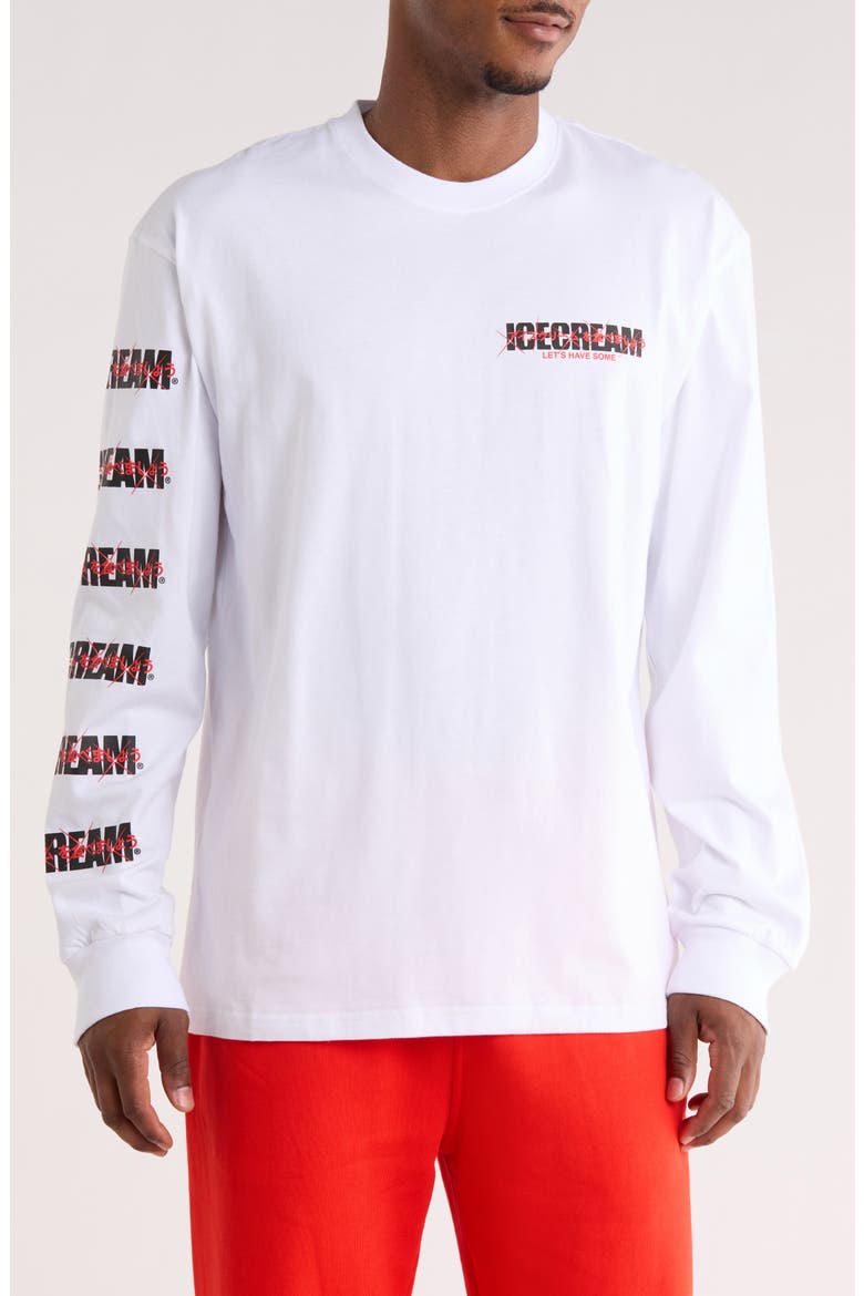Luggage Long Sleeve Graphic T-Shirt, Main, color, WHITE