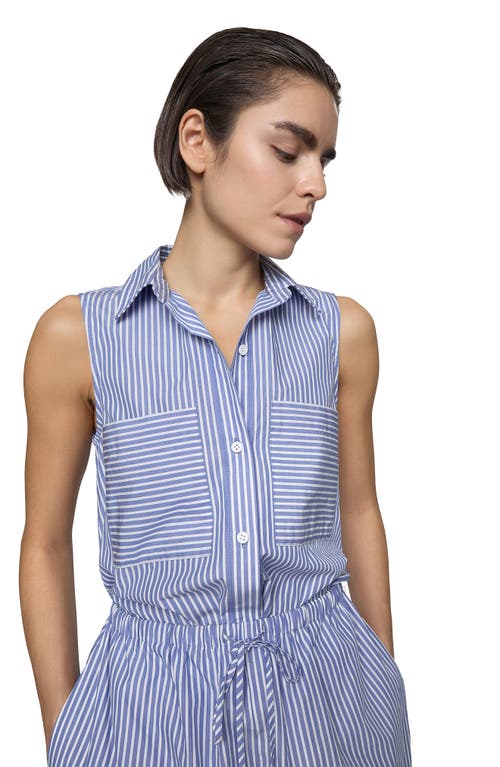 Rebecca Minkoff Cecilia Stripe Sleeveless Romper
