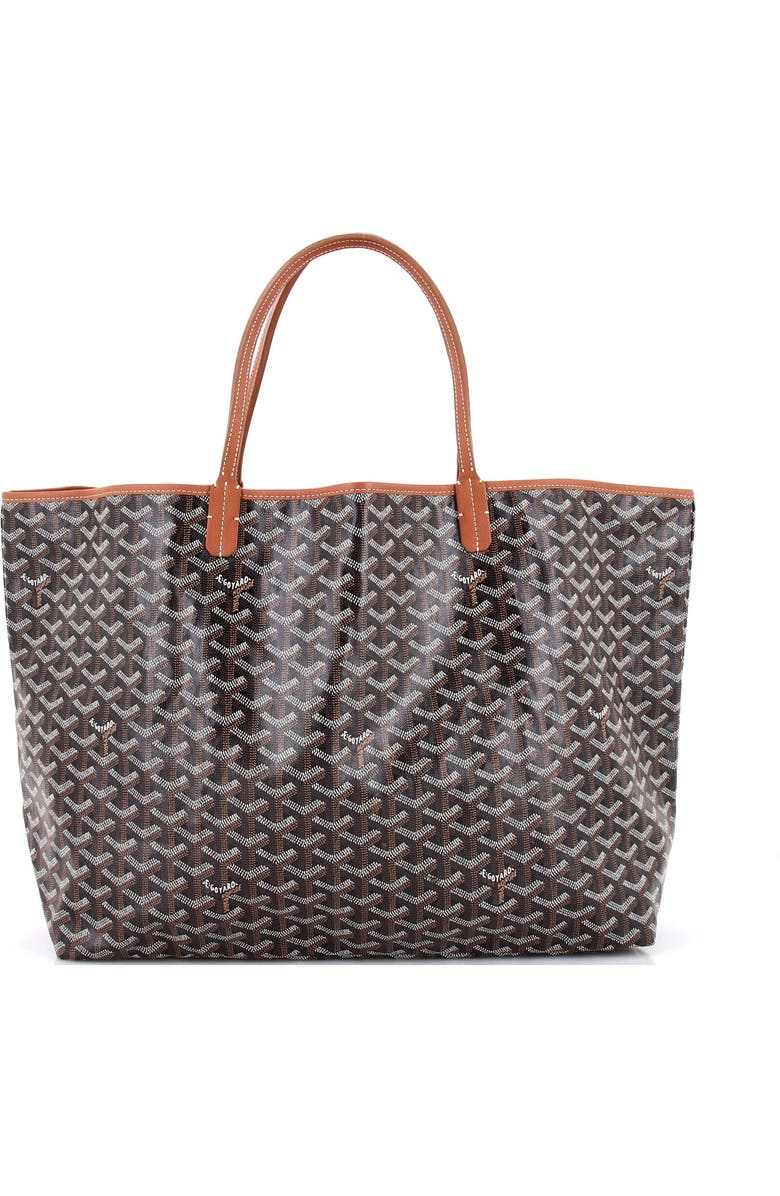 Pre-Owned Goyard Saint Louis Tote Coated Canvas GM, Alternate, color, Brown