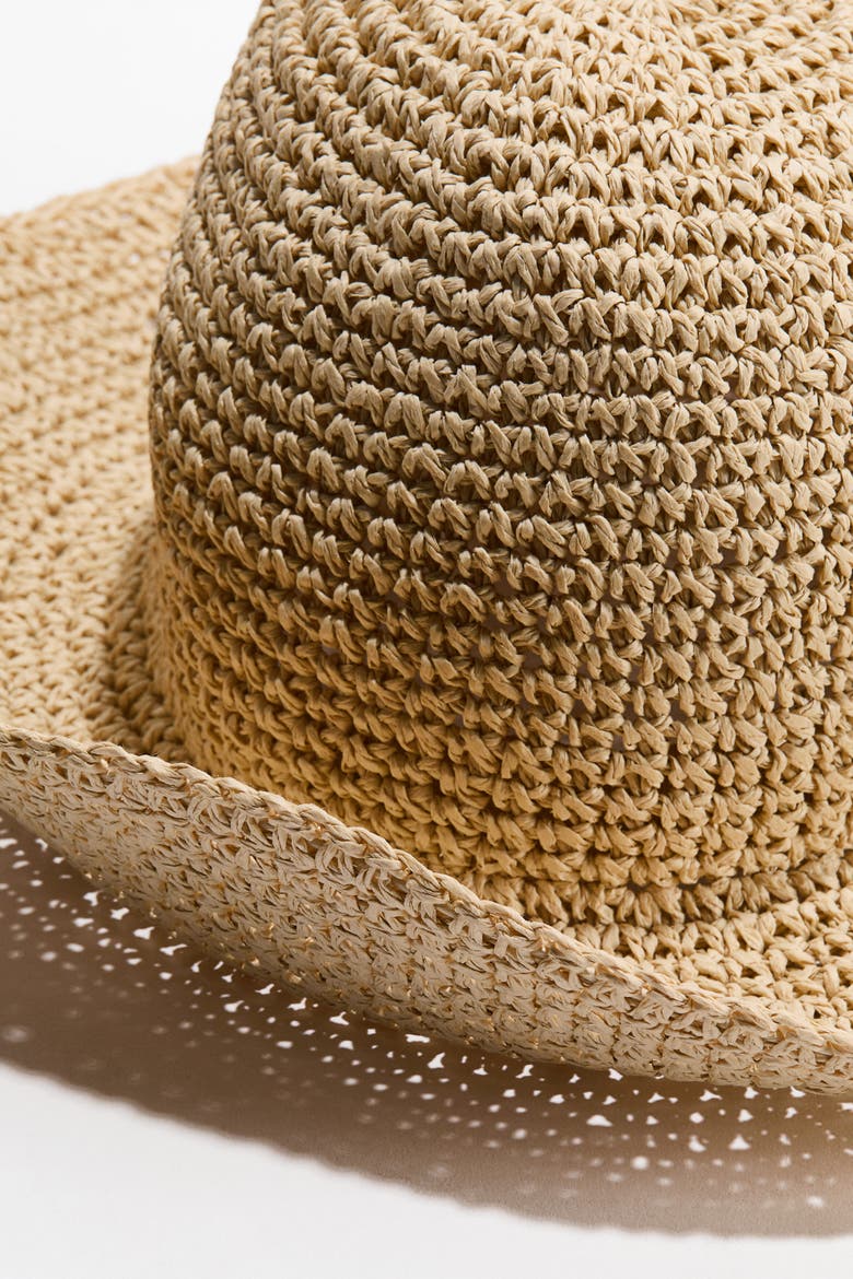 Handmade Straw Hat, Alternate, color, Beige