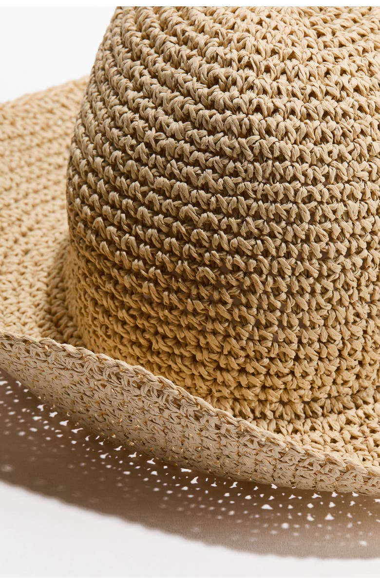 H&M Handmade Straw Hat, Alternate, color, Beige