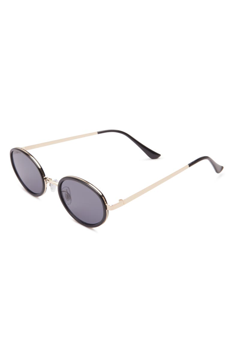 BP. Oval Sunglasses, Alternate, color, Gold- Smoke