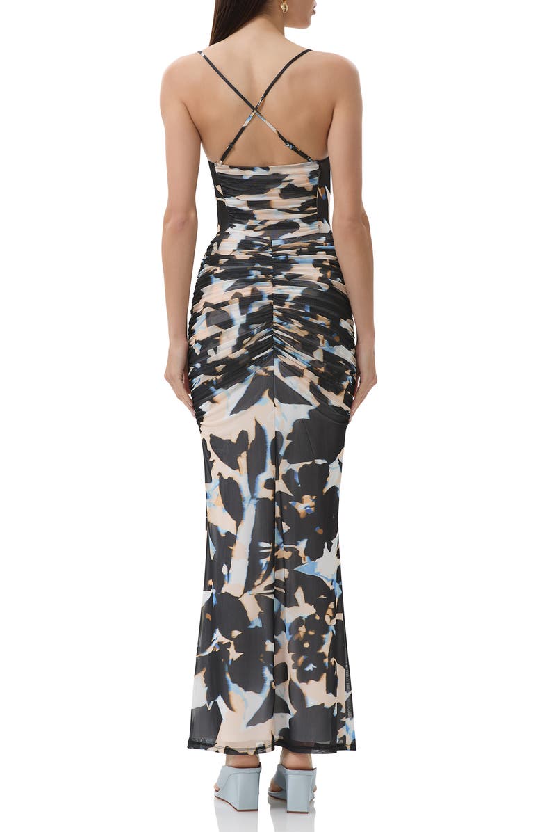 AFRM Azula Ruched Draped Maxi Dress, Alternate, color, 