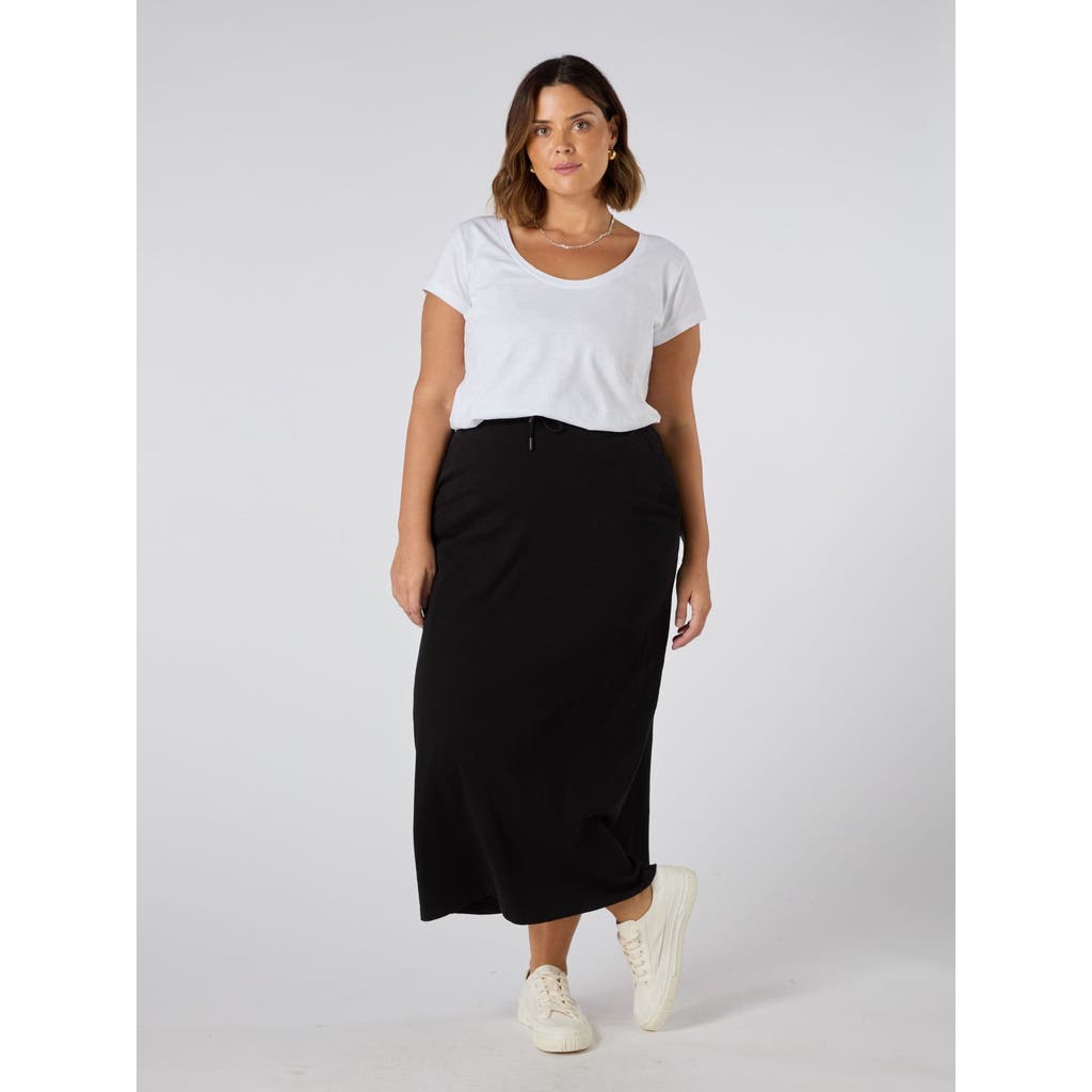 Live Unlimited Jersey Midi Skirt In Multi