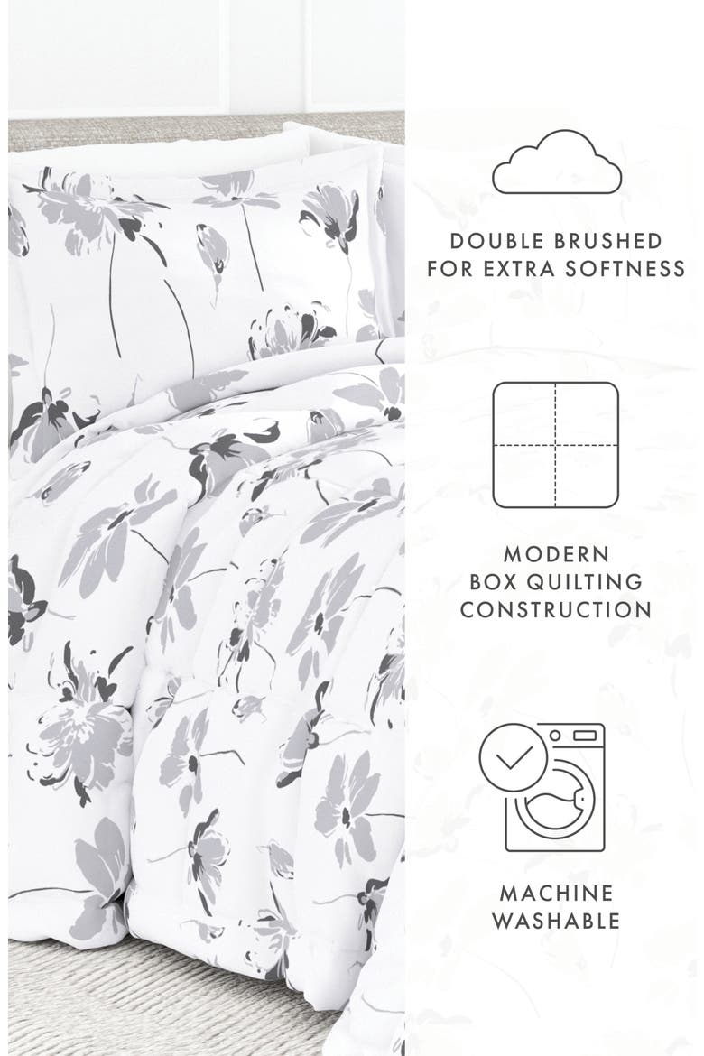 Premium Down Alternative Comforter Set, Alternate, color, LIGHT GRAY