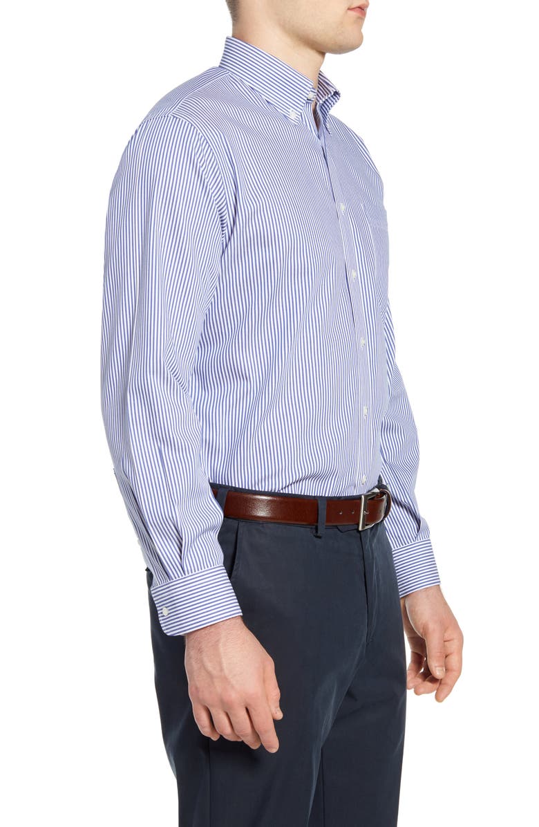 Nordstrom Men's Shop Smartcare<sup>™</sup> Classic Fit Stretch Stripe Dress Shirt, Alternate, color, 