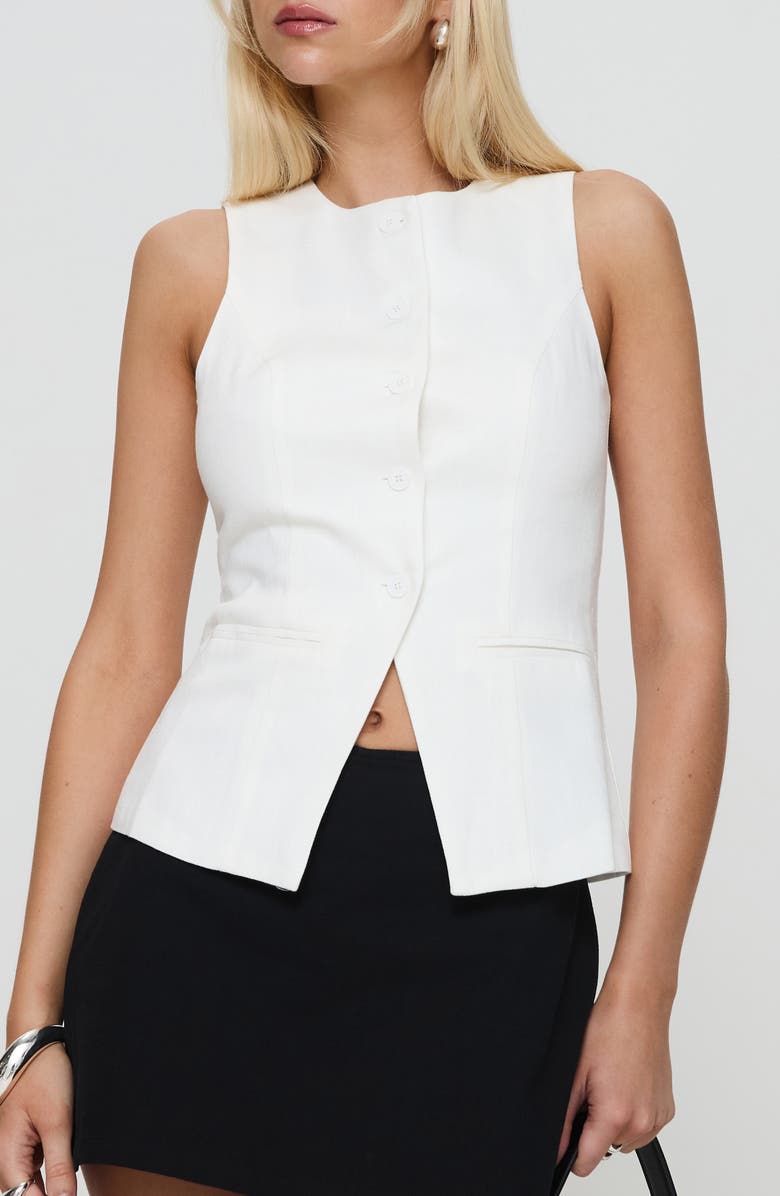 Princess Polly Theodosia Cutaway Vest, Main, color, 