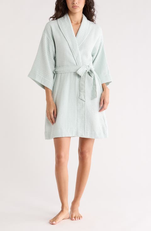 Cotton Waffle Knit Robe