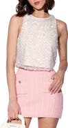 Walter Baker Nancy Sequin Embellished Crop Top