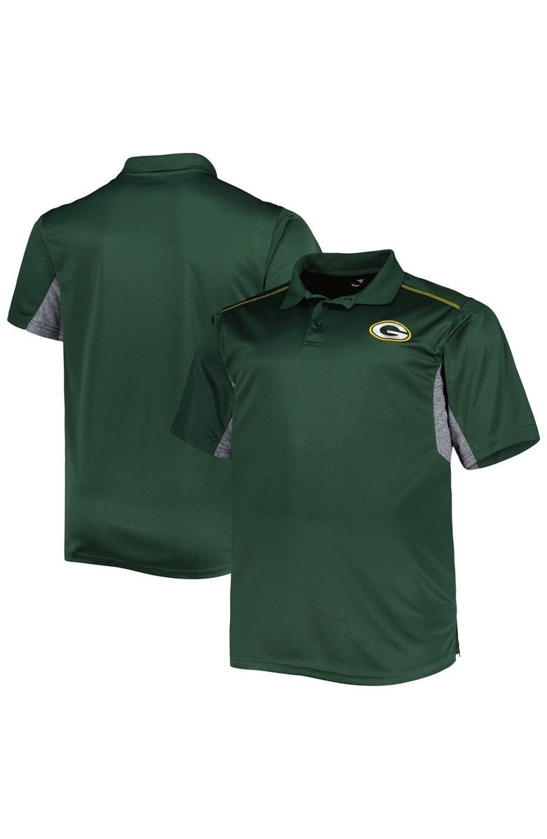 PROFILE Men's Green Green Bay Packers Big & Tall Team Color Polo, Main, color, 