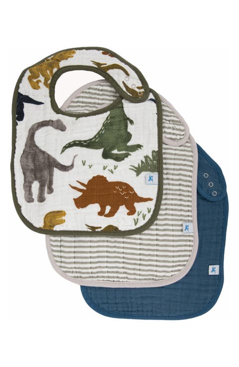 3-Pack Classic Cotton Muslin Bibs