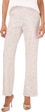 Vince Camuto Sequin Flare Leg Pants